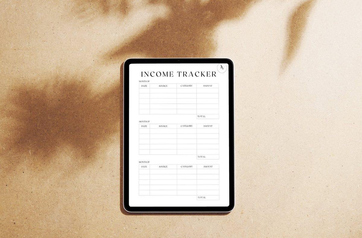 Income Tracker | Printable Income Log | Monthly Income Planner | Personal Finance Printable | Digital Download