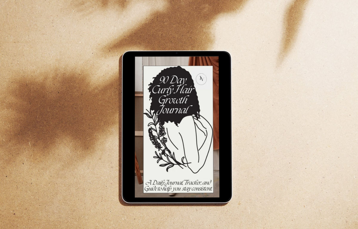 90 Day Curly Hair Growth Journal | Digital Download | Hair Growth Planner & Habit Tracker